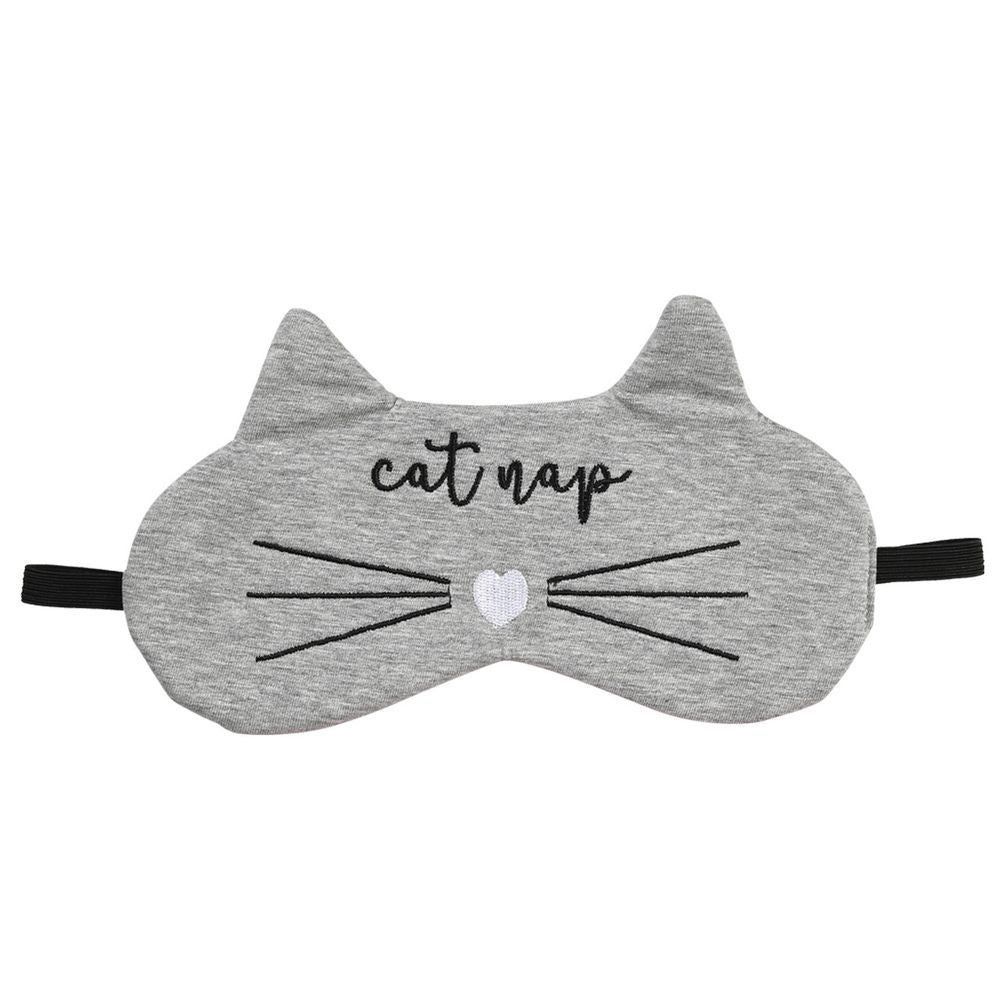 Cat Nap Gray Sleeping Eye Mask
